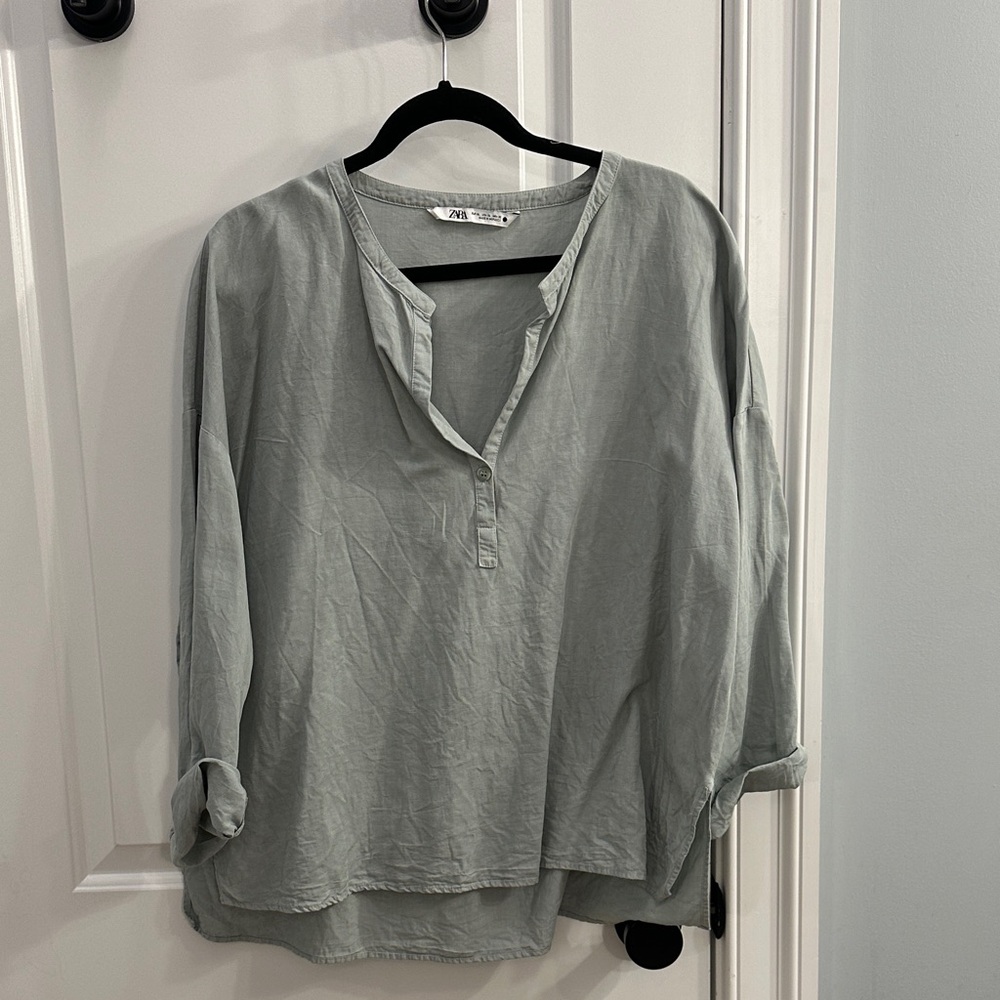 Zara Light Gray Blouse